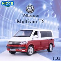 Nicce โมเดล1:32รถโลหะผสมรถบัสอัลลอยสังกะสี T6วิตามินรวม,โมเดลรถ MPV จำลองของเล่นสำหรับเด็ก F152ของขวัญ