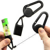 1Pcs ไฟแช็กผู้ถือ Retractable พวงกุญแจ Windproof ไฟแช็กฝาครอบป้องกันคลิปยาสูบ Herb อุปกรณ์สูบ