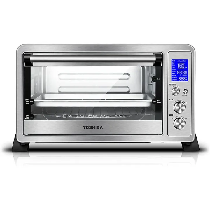 Toshiba AC25CEWSS Digital Toaster Oven With Convection Cooking And 9