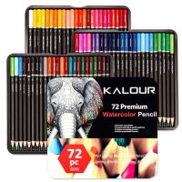 KALOUR ชุดดินสอสีน้ำพรีเมี่ยม72ชิ้น,ดินสอสีสำหรับวาดภาพศิลปินคุณภาพสูงผสมแรเงาและระบายสี
