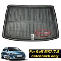 Bochang แผ่นบูทกันน้ำ13-18 MK7รถยนต์สำหรับ VW Golf /Gti/r Hatchback 13-18พรมปูพื้นแผ่นรองเท้าในรถ