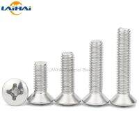 10/50pcs M2 M2.5 M3 M4 M5 M6 GB820 DIN966 A2-70 304 Stainless Steel Cross Phillips Raised Countersunk Head Half Oval Screw Bolt