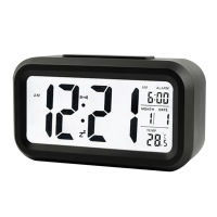 {Ready Stock} นาฬิกาปลุกอุณหภูมิ LED Digital Backlight Calendar Snooze Mute Clock