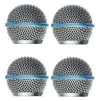 4PCS Microphone Grill Mic Grille Replacement Mic Ball Head Mesh for Shure Beta58A SM58 Pgx24 Slx24