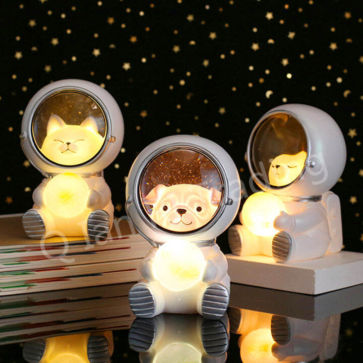 led-creative-cute-pet-astronaut-night-light-usb-charging-bedroom-bedside-lamp-cartoon-jewelry-ornaments-birthday-holiday-gifts