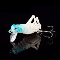 【hot】▥☞  1pcs 4.5cm Grasshopper insect Fishing Lures Fly Wobbler hard bait Lifelike Bass Jerkbaits Swimbait Pesca