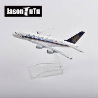 JASON TUTU สิงคโปร์ Airbus A380เครื่องบิน Diecast โลหะ1400 Scale เครื่องบินขนาดเล็กรุ่น B747เครื่องบิน Drop Shipping