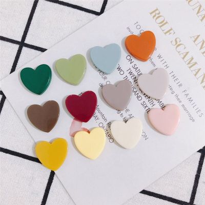 20PCS DIY New Love Heart Colorful Acrylic Patch Handmade Hairpin Jewelry Earrings Accessories Materials Jewelry Maiking DIY accessories and others