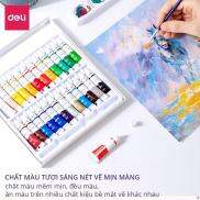 Màu nước acrylic dạng tuýp 5ml chuyên nghiệp Deli