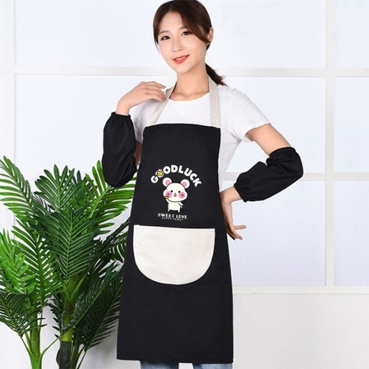 cute-cartoon-mouse-kitchen-apron-for-men-women-home-cleaning-tools-waterproof-apron-easy-to-clean