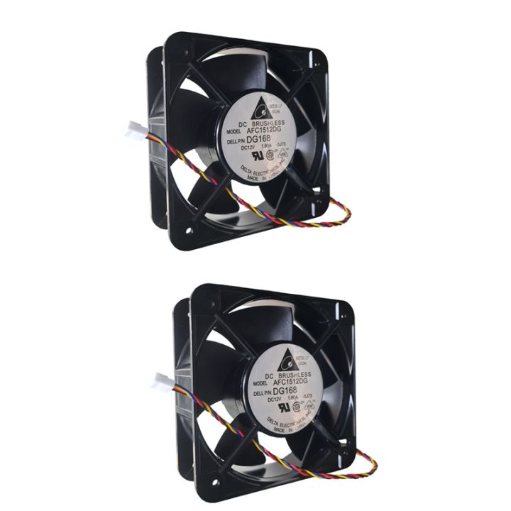2pcs-server-cooling-fan-150mm-afc1512dg-15cm-15050-12v-1-80a-for-490-690-p-n-pg168-nc466-dc-inverter-aluminum-frame