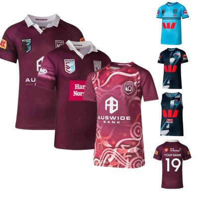 Training jersey Maroons children rugby Australia Fishing 2023 [hot]QLD INDIGENOUS kids rugby vest shirt suit RUN CAPTAINS Queensland