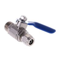 Water Purifier Reverse Osmosis Tee Inlet Ball Valve Set 1/2 quot; BSP To 1/4 quot; Tube 50PB