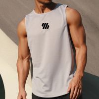 2023 newest Summer Gym Vest High Quality mesh Shirt Sleeveless T-shirts Men Tank Tops running Fitness Sports Vest men Clothing