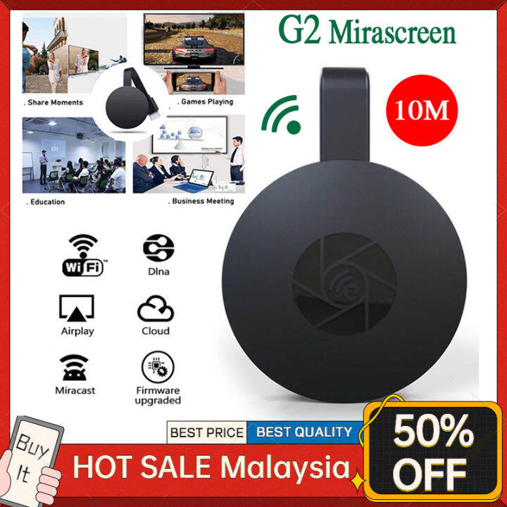 Mirascreen G2 Miracast Mira Screen Wireless Youtube TV Stick Mirroring Projector Amplifier Hdmi