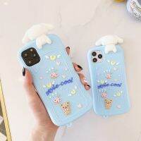 เคสโทรศัพท์มือถือการ์ตูนน่ารัก Cinnamoroll 3มิติสำหรับ iPhone 14 Pro Max Plus กันกระแทก Sanrio ฝาหลังโทรศัพท์แบบนิ่มสำหรับ iPhone 13 Pro Max เคสสำหรับ Apple โทรศัพท์12 11 XR XS Max XR XS X 8 7 Plus Se Cinnamoroll. Dog เคสห่อหุ้ม