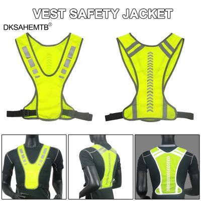 Cycling Reflective Vest High Visibility Safe Jacket for Night Riding Running Jogging Cycling Motorcycle Outdoor Sports Waistcoat