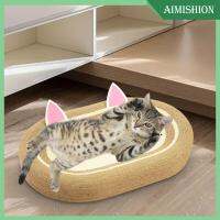 Aimishion แผ่นกันรอยสำหรับแมวที่ฝนกรงเล็บแมวของเล่น Papan Garukan Kucing