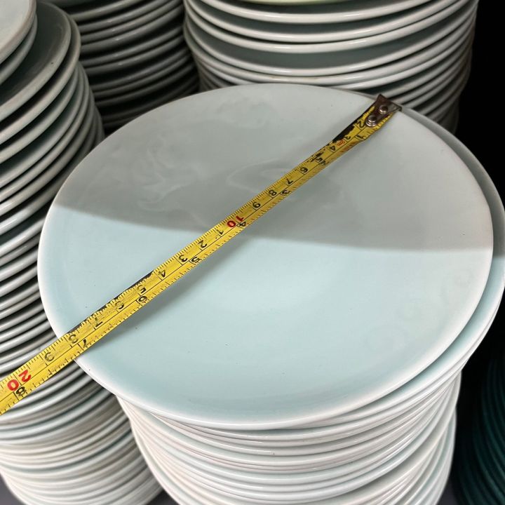 จาน-จานแบน-ceramic-plates-จานสวยๆ-จานเซรามิก-จานแบ่ง-จานสวยๆ-จานราคาถูก-จานยกโหล-จานชามราคาส่ง-ขนาด-7-นิ้ว