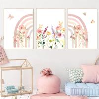 Boho Nursery Wall Art Prints - Sun, Moon และ Rainbow Canvas Paintings For Baby And Kids Room Decor-ไอเดียตกแต่งบ้าน