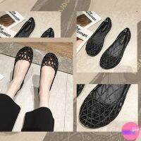?Sale80%?รองเท้าตาข่ายหุ่มส้น สีพื้น 3 สี