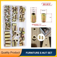 M4 M5 M6 M8 M10 Hex heksagon soket kepala mebel kayu tempat tidur kabinet meja benang tanam mur e-nut Set kotak Kit