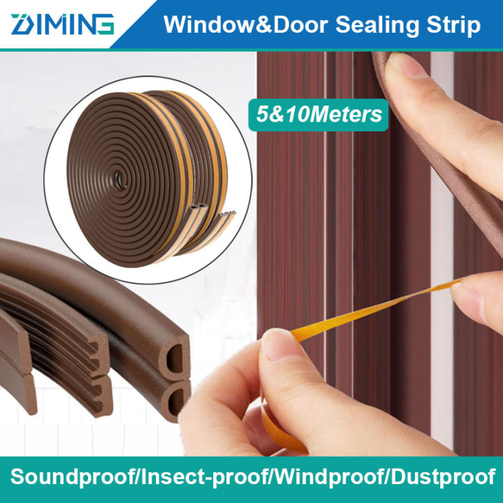 5/10 Meters D/E/I Rubber Sealing Strip Adhesive Type Door Window