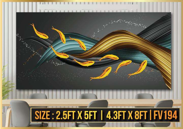 Feng Shui Fish Exclusive Canvas Frame (FV194) Lazada