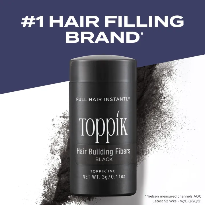 Toppik Hair Fiber Black Waterproof Thick Fiber Hair Spray Hair Building Fibers Bald Hair Cover 5521