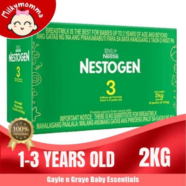 Nestogen 3 2kg. (1-3yrs.old) | Lazada PH