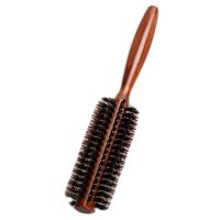 ◇✺ 6 Types Natural Boar Bristle Rolling Brush Straight Twill Hair Comb Round Barrel Blowing Curling DIY Hairdressing Styling Tool