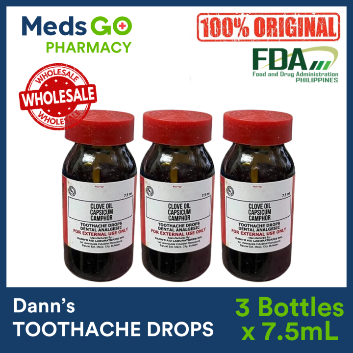 Clove Oil for Toothache + Capsicum + Camphor 3 Bottles x 7.5mL