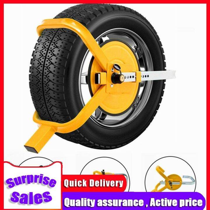 Heavy Duty Car Wheel Lock Clamp Boot Tire Claw Parking Lock Trailer