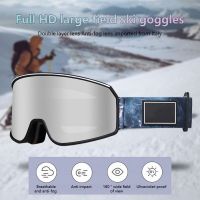 Anti-fog Ski Goggles for Men Women Double Layer Windproof Sand-proof Snow Goggles For Winter Skiing Skating Cycling