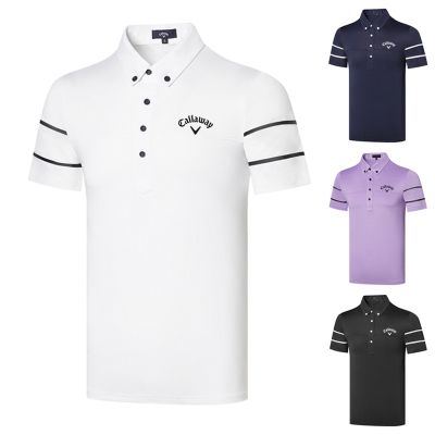 Summer golf mens short-sleeved T-shirt POLO shirt golf new team uniform jersey moisture-wicking top POLO shirt G4 J.LINDEBERG ANEW Honma TaylorMade1 XXIO Le Coq⊙✱