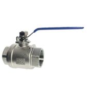 Female Straight Two-pieces Full Ports 304 Stainless Steel Ball Valve Plumbing Valves