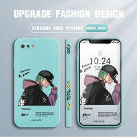 (คลังสินค้าพร้อม) เคสโทรศัพท์เซลล์สำหรับ Realme เคสโทรศัพท์ C2สำหรับเด็กหญิงเด็กชายอะนิเมะ Roronoa Zoro เคสขอบด้านข้างเหลวกล้องปกป้องฝาหลัง