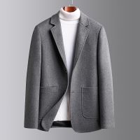 [COD] 2021 new casual suit autumn winter woolen mens slim wool Nizi jacket top