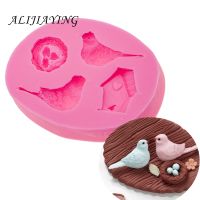 Bird nest and egg shape silicone molds Fondant Cake tool for Cupcake Decorating Sugarpaste Craft Bakeware D0556 Bread  Cake Cookie Accessories