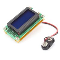 High Accuracy 1-500MHz Frequency Counter Tester Replacement Spare Parts RF Meter Module Measurement Module LCD Display with Backlight Adapter