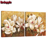 5d Diamond Painting New Arrivals Rich Magnolia Diamond Embroidery retro Flower Diamond Painting Cross Stitch Kit Diamond Mosaic