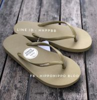 สีกากี สายเล็ก Khaki Slim Hippo Bloo  รองเท้าแตะฮิปโป  No .36-37-38-39-40