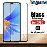 Jingsanc 1 ~ 2ชิ้นสำหรับ OPPO A17k เต็มครอบคลุมกระจก9H ความแข็งป้องกันรอยขีดข่วนฟิล์มป้องกันหน้าจอ