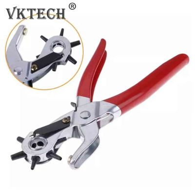 เข็มขัดหนัง Hole Punch Plier ตาไก่ Puncher Revolve จักรเย็บผ้ากระเป๋า Setter เครื่องมือ Watchband สายคล้องคอในครัวเรือน Leathercraft