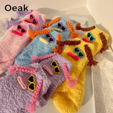 Winter Socks Women Thick Coral fleece Warm Socks Animal Cat Paw