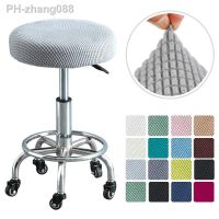 Bar Stool Covers Polar Fleece Seat Case Round Chair Cushion Slipcover for Home Dentist Hair Salon Restaurant Office Protector