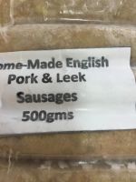 500g (6 Sausages) English Pork &amp; Leek Sausages - A fantastic traditional sausage seasoning with heaps of flavour. This seasoning has oodles of dried leek and produces a real all rounder of a sausage.