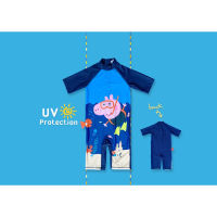 ✅ [5-8Y] Next George Pig Swimsuit UV Protection ชุดว่ายน้ำจอร์จ พิก ป้องกันแสงแดด