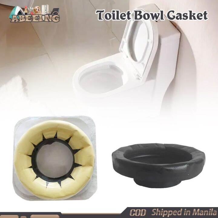 Universal Toilet Bowl Gasket Toilet Cistern Seal Pan Rubber Black