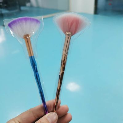 ‘；【。- 5Pcs Fan Brushes  Brushes Soft Makeup Brush Cosmetic Applicator Tools Wooden Handle And Soft Fiber For Glycolic Peel